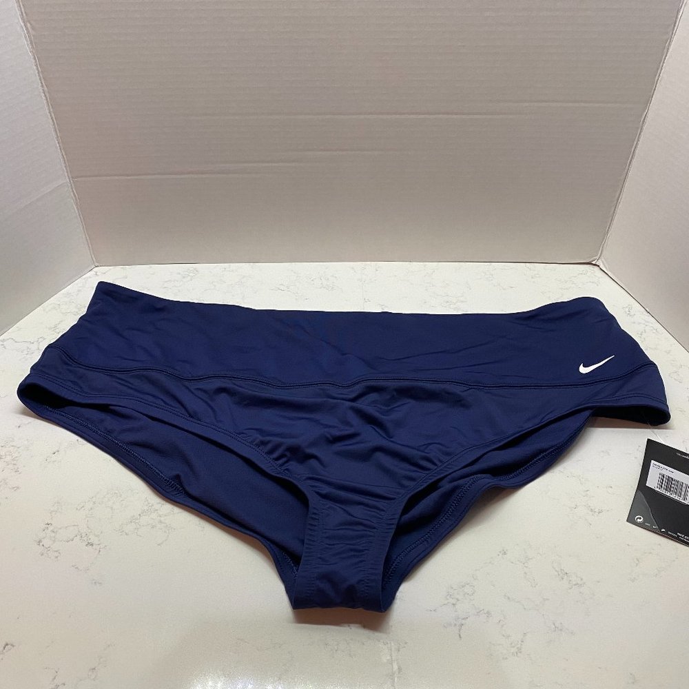 NWT Nike Plus High-Waist Banded Swim Bottoms Swimsuit